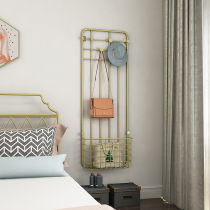 Nordic Iron Art Bedroom Wall Shelf Creative Wall-mounted Hood Rack Free From Perforated Bathroom Toilet Containing Shelf