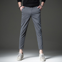 Expensive autumn New Nine casual pants mens youth mens pants Korean trend slim small feet business mens trousers