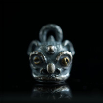 National Label 925 pure silver retro hand craftsmanship Kirin reigns pendant with beads and behemoth silver matching beads pendant