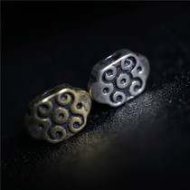 Tibetan-style auspicious cloud features copper Tibetan silver brass back cloud does not fade back Cloud