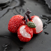 Douyin with color changing lychee tea pet ornaments boutique can raise creative personality tea play tea set tea tray tea ceremony accessories