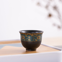 Black ceramic tea cup set Japanese Master Cup kung fu tea cup tea set single cup small household tea cup