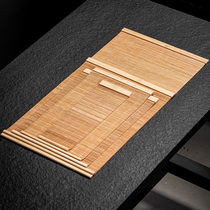 Bamboo mat woven table flag tea mat tea mat bamboo mat bamboo curtain bamboo mat insulation mat bamboo stick insulation mat bamboo stick insulation mat bamboo stick insulation tea table Zen