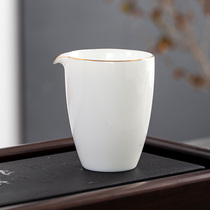 High white porcelain ceramic gown tea tea filter tea divider kung fu tea set kung fu tea accessories