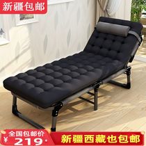 Xinjiang Folding Bed Single Bed Office Deck Office Deck Chair Afternoon Nap nap bed accompanied by a widening outdoor walking army bed
