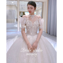 Ian (wave)advanced sense of the main wedding dress main yarn dress tail 202021 new bridal temperament female wedding dress