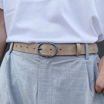 Belt men Korean version of new black retro fashion student trend simple decoration Joker jeans women belt