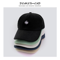 Hat male ins tide New suitable for round face outdoor baseball cap sunshade sunscreen Joker women embroidered cap cap