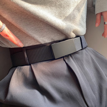 Belt Men Ins Tide Young People Fashion Advanced Senses Trendy New Pants With Casual Retro Belts Mens Canvas