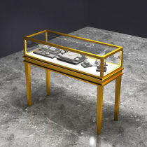 Jewelry display cabinet glass transparent counter luxury display cabinet jewelry watch jade exhibition cabinet customization