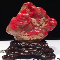 Chicken blood stone ornaments Changhua Dahongpao chicken blood seal Bahrain chicken blood stone pendant Shoushan Tian Huangshi living room ornaments