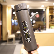 Thermos cup Female male student simple portable temperature display touch temperature measurement cup Stainless steel tea cup
