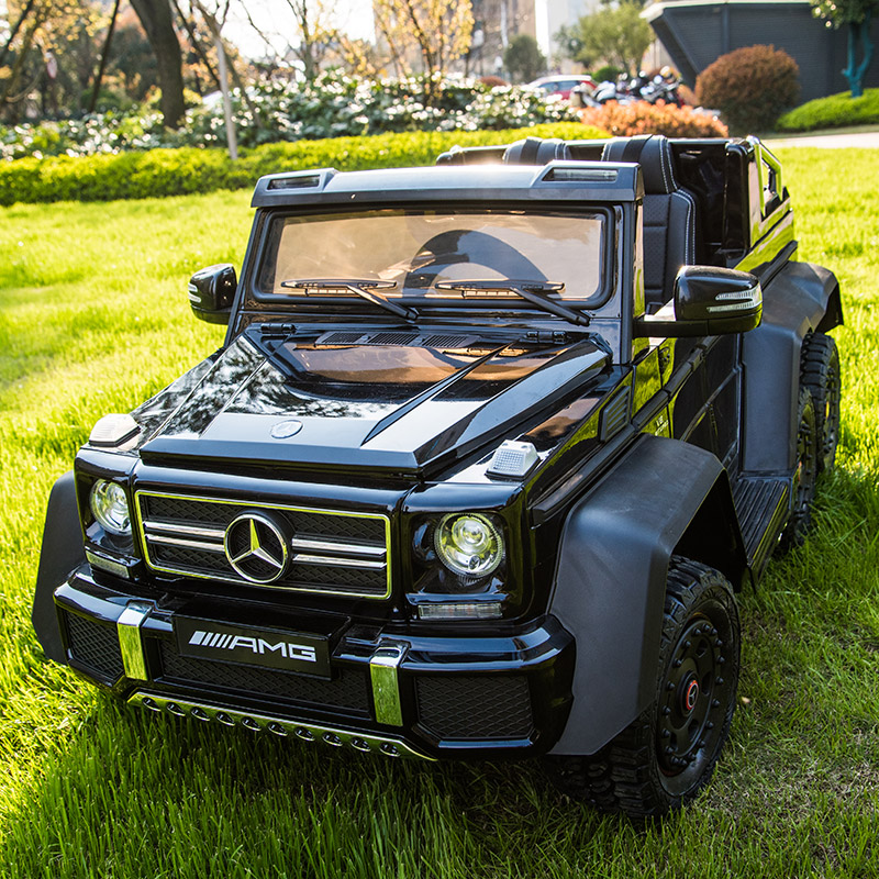 Benz big g children's electric car four-wheel remote control off-road baby toy car can sit adult double child car