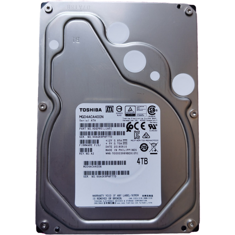 toshiba/东芝 mg04aca400n 4tb 128m sata 3.5寸企业级监控硬盘
