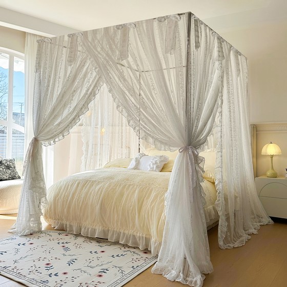 2025 new high-end French princess style lace lace jacquard mosquito net light luxury palace floor three-door bed curtain
2025 new high-end French princess style lace lace jacquard mosquito net light luxury palace floor three-door bed curtain
