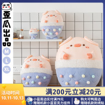 Crooked melon fart pig Mermaid Pillow girl sleeping Doll Doll plush doll Christmas gift