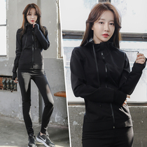 Sweat suit womens suit Running yoga sweat sweat top Sweat pants Tight high waist autumn and winter sweat suit