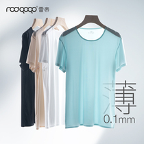 summer men's short sleeve t-shirt ins trendy solid white ice silk bottoming shirt sports fitness vest trendy all match