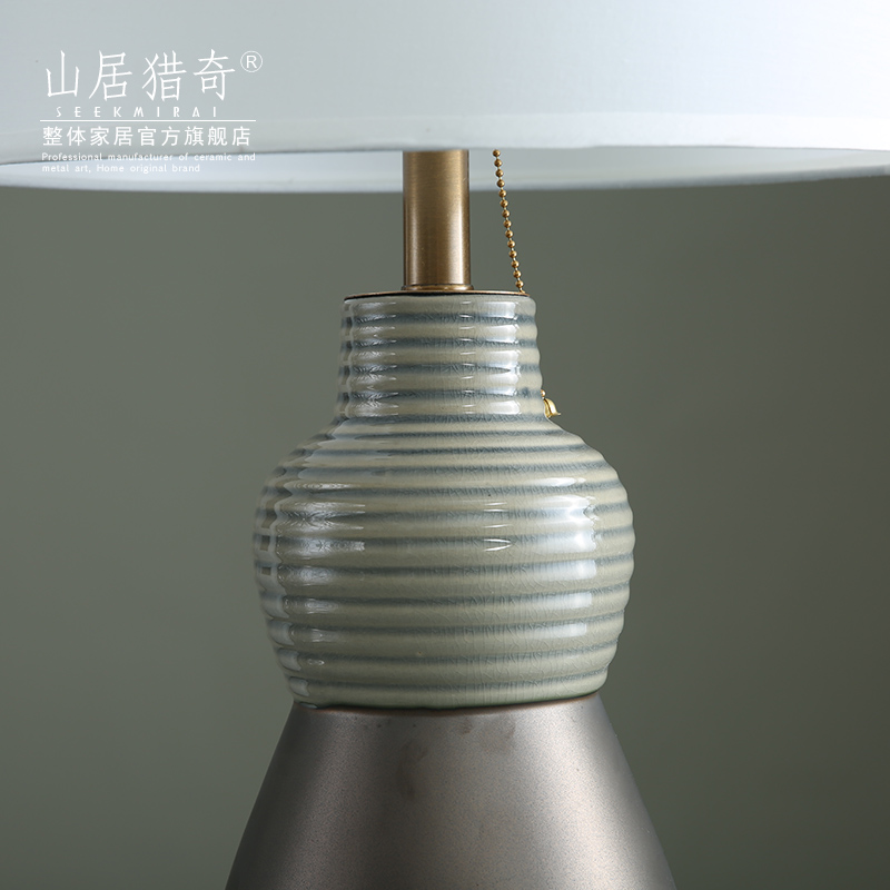 Modern European household act the role ofing is tasted creative ceramic pot table between living room a study example decorate desk lamp furnishing articles