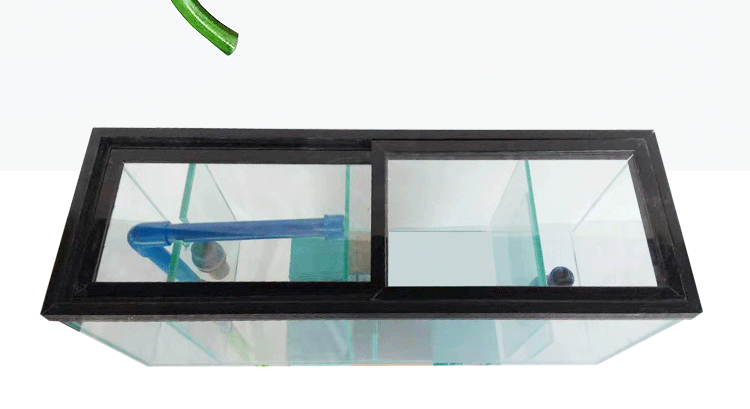 鱼缸上滤过滤槽盒子定制玻璃缸上部过滤水族箱上置上部系统过滤缸_双