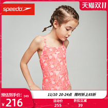 Speedo Speedo Thin Shoulder Strap Fast Chlorine Resistant Soft Fit Children's One-piece Swimsuit Women Cute