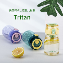 Fuguang Tritan water Cup portable female primary school childrens direct drinking Mini small water bottle bottle summer plastic cup
