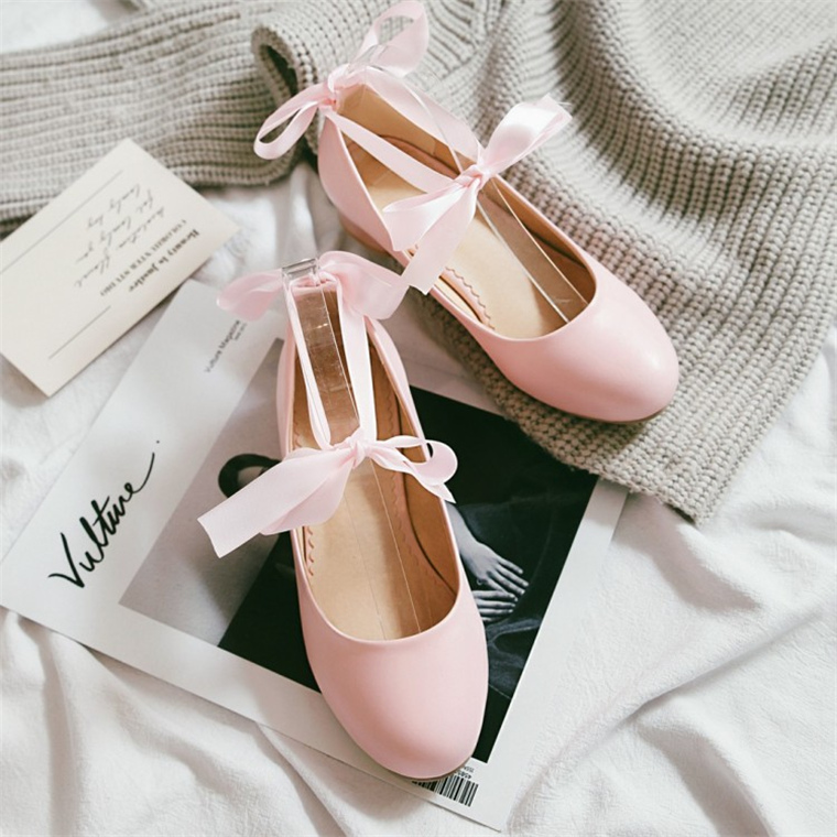 韩版脚环绑带单鞋2018新款女童皮鞋白色舞蹈表演跳舞鞋儿童高跟鞋