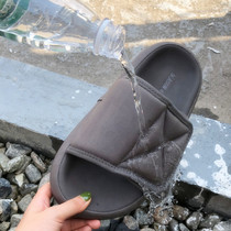 diaoyeezy Diao coconut velcro thick bottom bag slippers women wear net red Kan Ye canvas cool drag