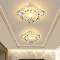 Decoration aisle crystal light led corridor light Bedroom entrance modern ceiling light Crystal surface mounted tube spot light