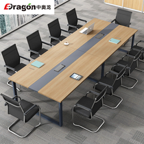 Conference Table Long Table Office Strip Table Negotiation Table And Chairs Combination Brief Modern Large Table Meeting Room Reception Desk