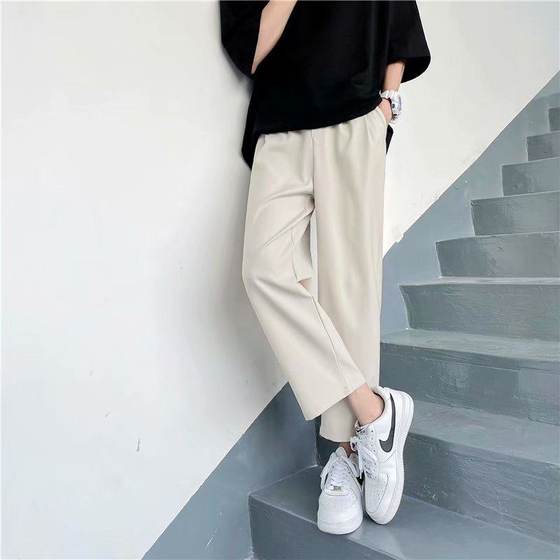 High-end and handsome pants Japanese lazy drooping ice silk Naples men's summer khaki nine-point pants
High-end and handsome pants Japanese lazy drooping ice silk Naples men's summer khaki nine-point pants