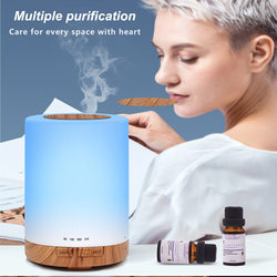 Ultrasonic humidifier 300ml aromatherapy machine wood grain