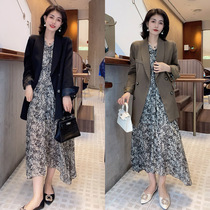 Casual blazer womens 2021 new spring and autumn Curry loose versatile girlfriends sisters temperament goddess dress