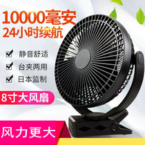 8 Inch Outdoor Charging Clip Fan Caravan Bedside USB Portable Mini Fishing Camping Tent Small Electric Fan