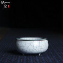 Famous Ge Kiln handmade high-grade master cup Male Longquan Celadon Kung Fu tea with small teacup Single Shunfeng