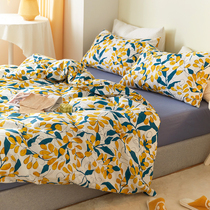 Hand-painted wind cotton quilt cover single piece cotton single student dormitory 150*200 * 230cm double quilt cover pillowcase