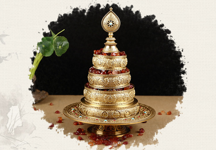 藏传佛教用品佛缘三十七供曼扎盘四加行供曼荼罗累积资粮包邮