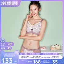 Large-clothes female fat mm ultra-thin full-cup coaster gathering down and drooping bra