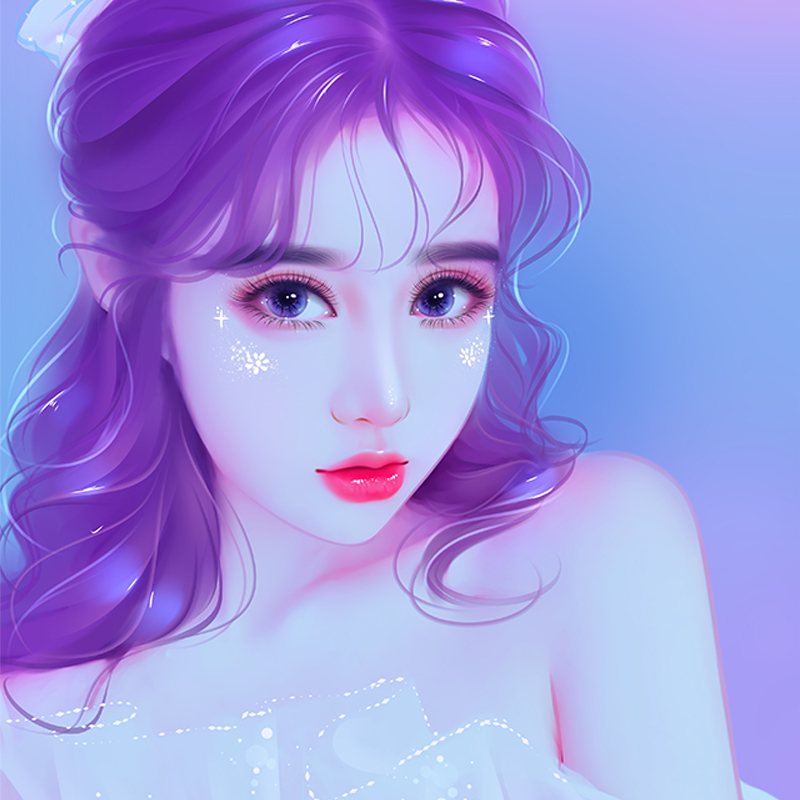 live-action hand-painted photo avatar q version hand-painted comic cartoon portrait custom ps original logo design