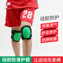 Childrens football silicone padded equipment Basketball knee pads Sports anti-fall leg pads Volleyball goalkeeper protective gear Knee pads