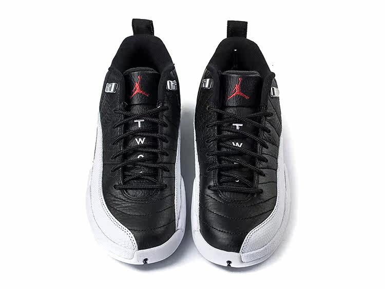 air jordan 12 retro low 黑白低帮 308305-004 308317-004