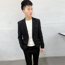 Autumn and winter mens nightclub small suit teenagers small size Korean slim short suit hair stylist coat mens tide