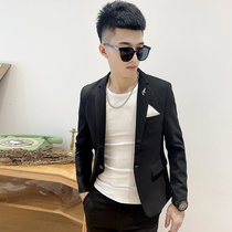 2020 Spring and Autumn new suit mens suit two-piece casual slim handsome trend small suit high-grade coat men