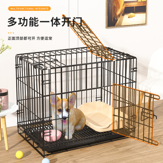 Cage ຫມາ Cage cat ກັບ Toilet Pet Home Indoor Teddy ຫມາຂະຫນາດນ້ອຍຂະຫນາດກາງ ຫມາ cat Villa Cage ຫມາຂະຫນາດໃຫຍ່