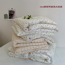 Machine washable All cotton ins Han series Soybean Spring Autumn Quilt Core Small Fresh Warm Air Conditioning Quilt Thickened primary and secondary winter quilt