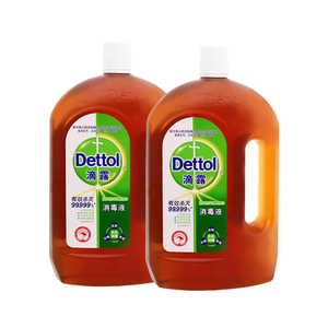 Dettol滴露 杀菌消毒液 家居家庭清洁洗洁剂1.8L*2洗衣消毒水