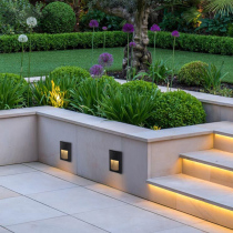 Stair stepping lamp Corner lamp Outdoor square wall lamp Clubhouse Park Aisle Corridor lamp Exterior wall Balcony wall lamp