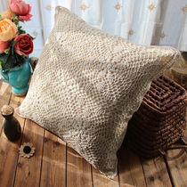 Special clearance foreign trade original single European cotton handmade crochet crochet car sofa office pillow cushion cover