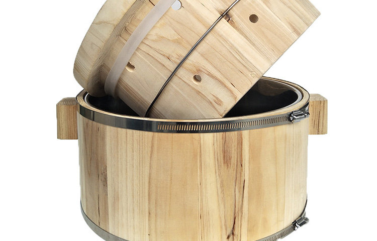 九孔木桶鱼火锅桶滋滋喷泉锅家用电磁炉木桶鱼的木桶加热餐厅商用