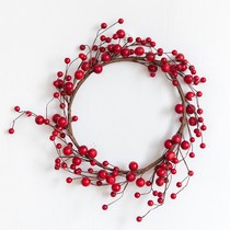 Hromeo Christmas red fruit wreath simulation red fruit wreath decoration hotel shopping mall wedding red fruit decoration layout